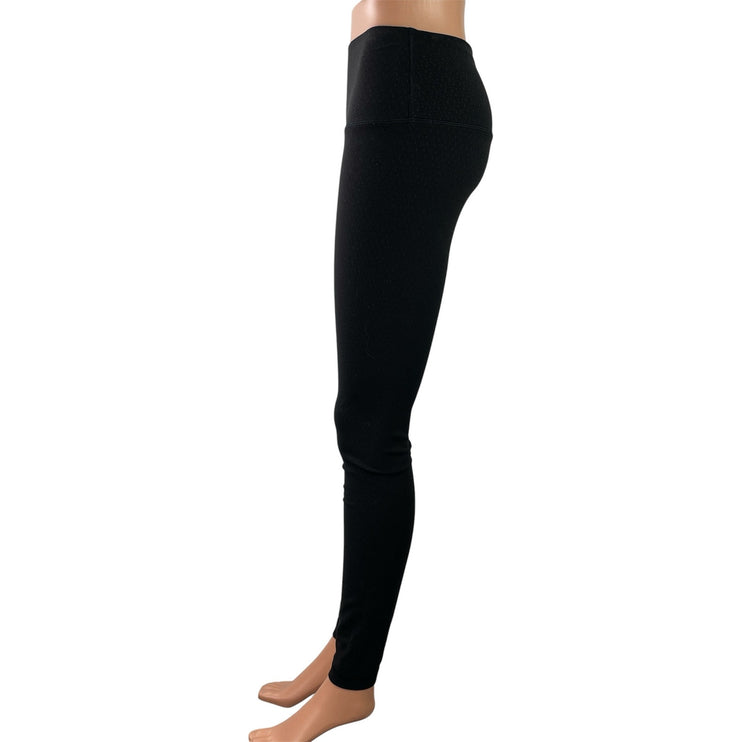 Lululemon Womens Black Mid Rise Athletic Activewear Yoga Skinny Leggings Pants 6