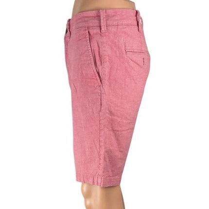 Express Classic At The Knee Men's Red Stretch Golf Chino Bermuda Shorts Size 32