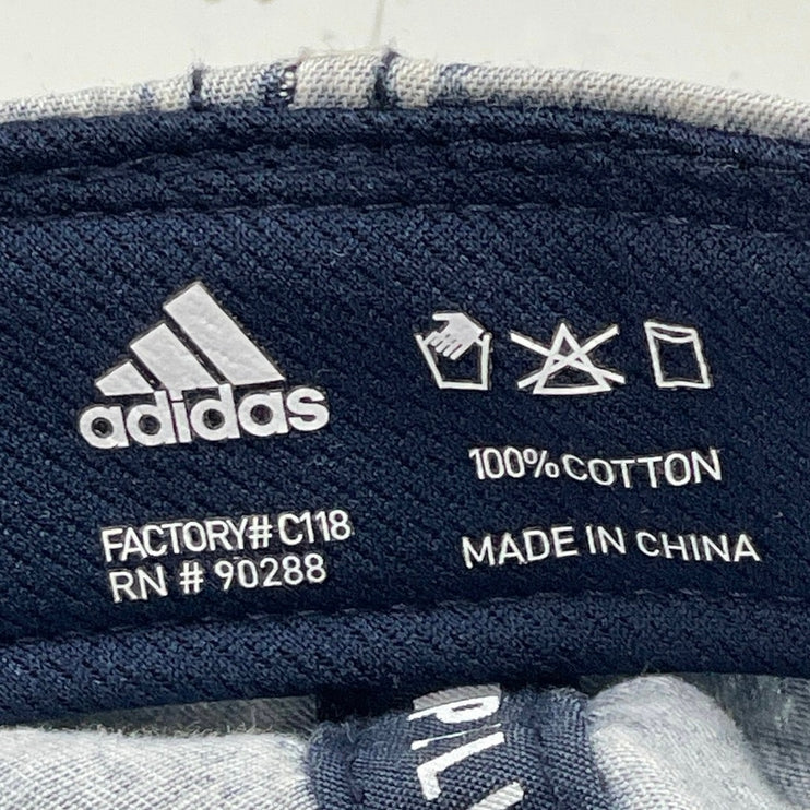 Adidas Saturday Plus Washed-Grey Strapback Denim Baseball Cap Hat One Size