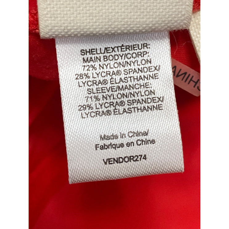 Tory Burch Red Halter Sleeveless Sweetheart One Piece Swimsuit Swimwear Size S