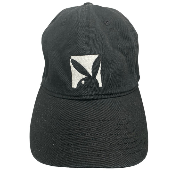 Big Bunny Women's Black Embroidered Adjustable  Strapback Baseball Cap Hat OS