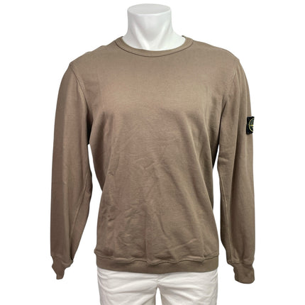 Stone Island Men's Beige Long Sleeve Crew Neck Knit Sweatshirt Sweater Top XL