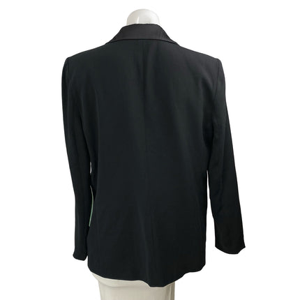 NEW Pearl GEORGINA CHAPMAN of marchesa Black Rhinestone Blazer Coat Jacket 10