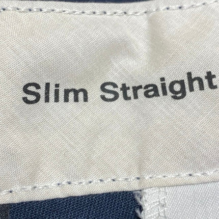 Dickies Men's Blue Mid Rise Slim Straight Chino Khaki Trousers Pants Size 35