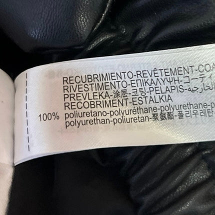 Zara Women's Black Turtleneck Sleeveless Puffer Quilted Vest Jacket Size XL