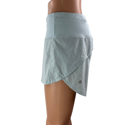 Lululemon Speed Up Blue High Rise Back Pocket Athletic Running Shorts Size 6