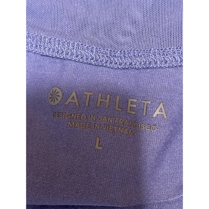 Athleta Women's Blue Sleeveless Scoop Neck Racerback Athletic Tank Top Size L