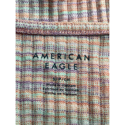 American Eagle Women's Pink Striped Sleeveless Tank Mini Bodycon Dress Size S