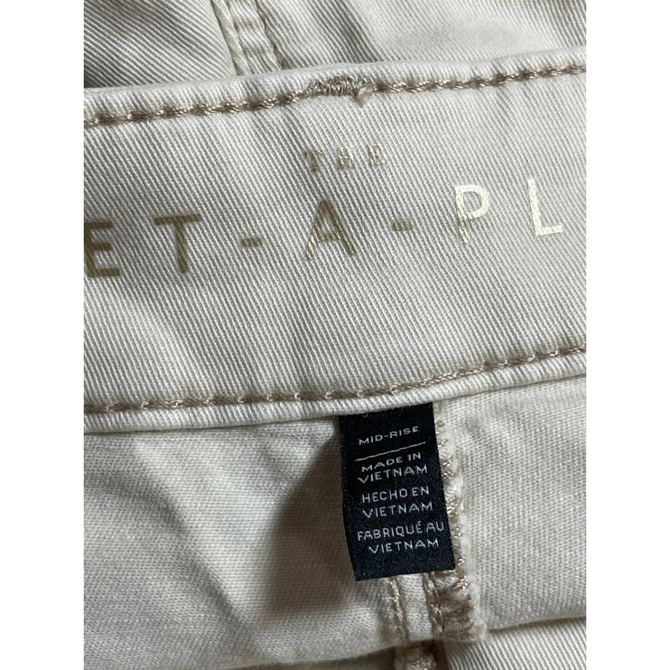 White House Black Market The Pret A Play Beige Outdoor Hiking Cargo Shorts Sz 4