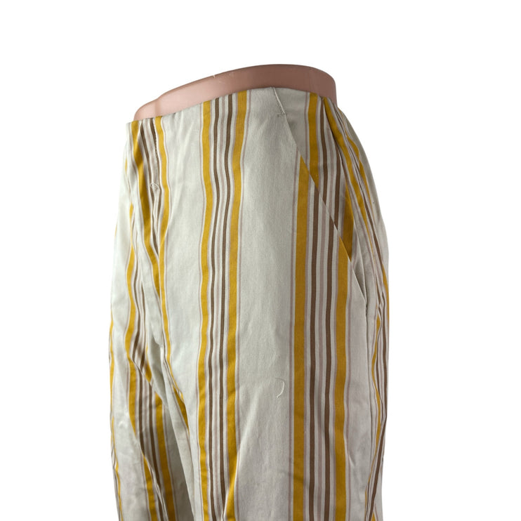Abercrombie & Fitch Women's Stripe High Rise Palazzo Wide Leg Trousers Pants S