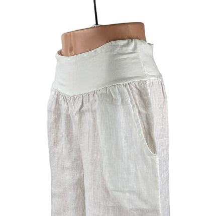NEW Venti6 White Green Ombre High Rise Wide Leg Baggy Palazzo Trousers Pants S