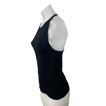 Ellison Women's Black Halter Neck Yoga Gym Athletic Activewear Cami Tank Top S