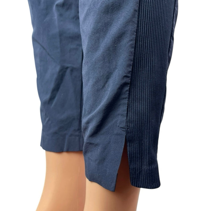 Athleta Women's Blue Mid Waist Tapered Crop Activewear Athletic Jogger Pants 0