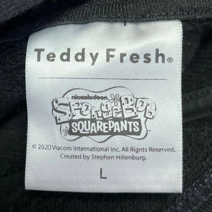 Teddy Fresh Black Oversized 2020 SpongeBob Square Pants Hoodie Sweatshirt Size L