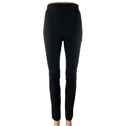 NA-KD Women's Black High Rise Slim Active Skinny Trousers Jeggings Pants Size 36