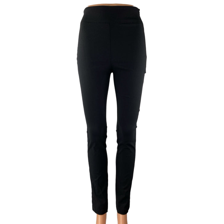 NA-KD Women's Black High Rise Slim Active Skinny Trousers Jeggings Pants Size 36