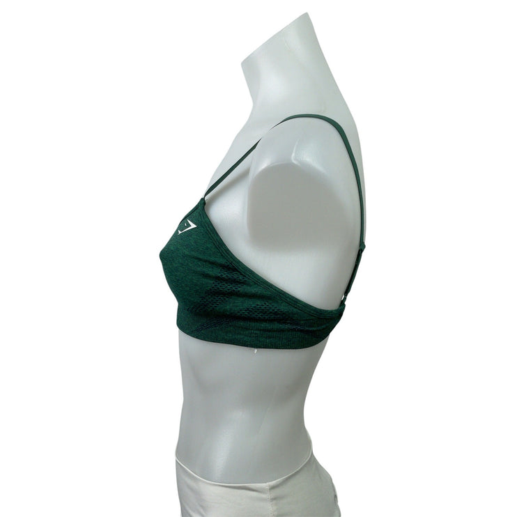 Gymshark Vital Pink & Green Workout Active Bundle Lot of 2 Sports Bra Tank Top S