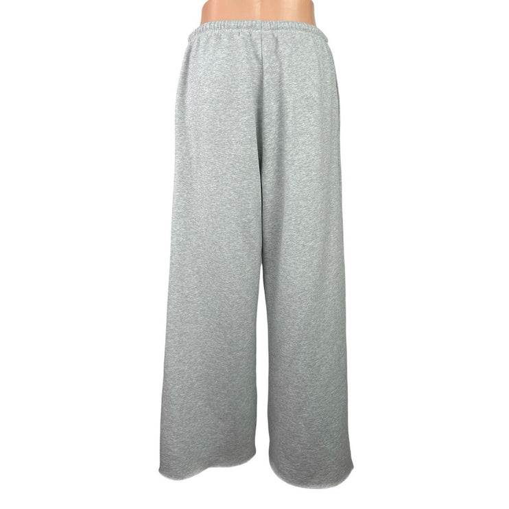 Aritzia Sweatfleece Cozy Fleece Women's Gray Wide Leg Lounge Sweat Pants Size M