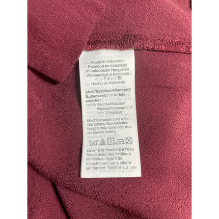 Madewell Women's Red V Neck Short Sleeve Button Front Mini Shirt Shift Dress L