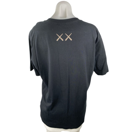 KAWS x Uniqlo UT Womens Black Graphic Print Short Sleeve T Shirt Tee Top Size M