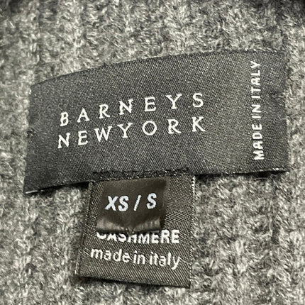 Barneys New York 100% Cashmere Womens Gray Pullover Poncho Sweater Cape Top XS/S