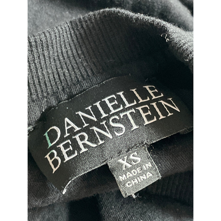 WeWoreWhat Danielle Berstein Women's Black Mock Neck T-Shirt Bodysuit Top Sz XS