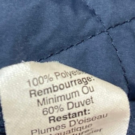 J.Crew Women's Blue Sleeveless Full Zip Quilted Down Puffer Coat Jacket Vest S