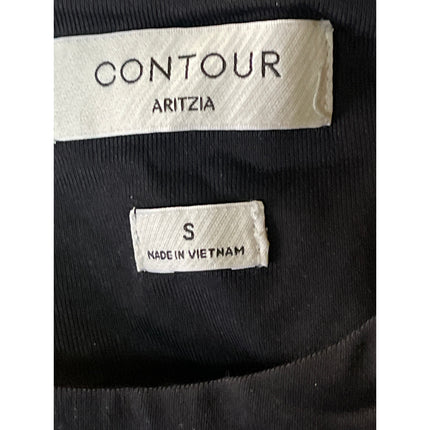 Aritzia Contour Women's Black Short Sleeve Round T Shirt Tee Bodysuit Top Size S