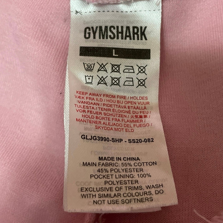 Gymshark Women's Pink Two Tone Colorblock High Rise Baggy Lounge Sweat Pants L