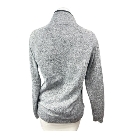 Sonoma Women's Gray Heather Henley Turtleneck Long Sleeve Sweater Top Size S