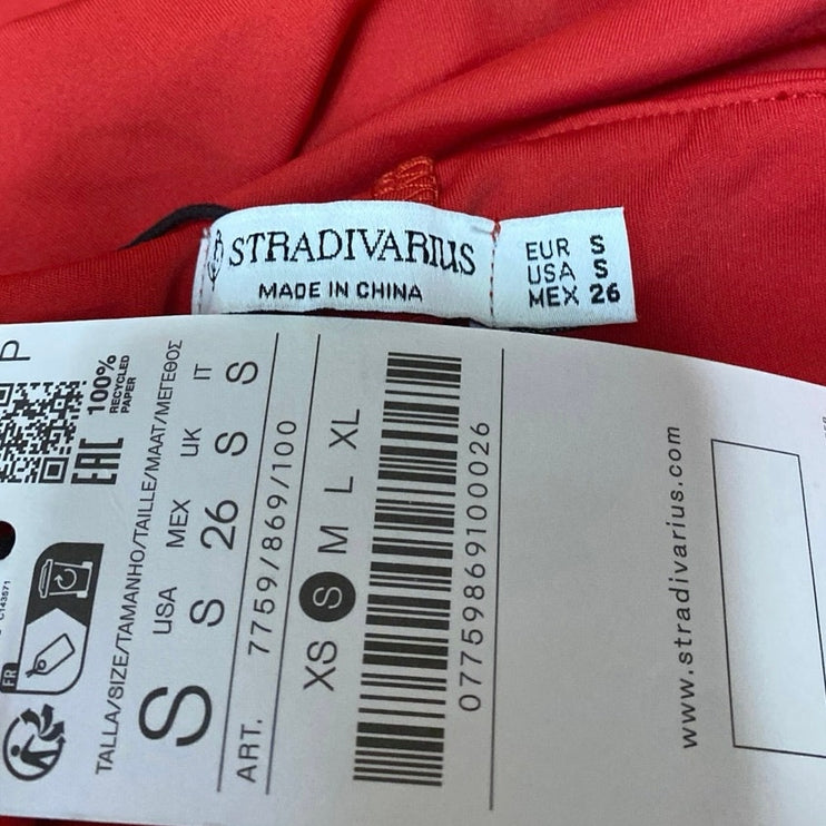 NEW Stradivarius High Waisted A Line Slit Pull On Tennis Golf Skirt Skort Size S