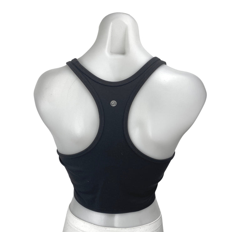 Lululemon Fast As Light Black Sleeveless Racerback Sports Bra Crop Tank Top Sz M