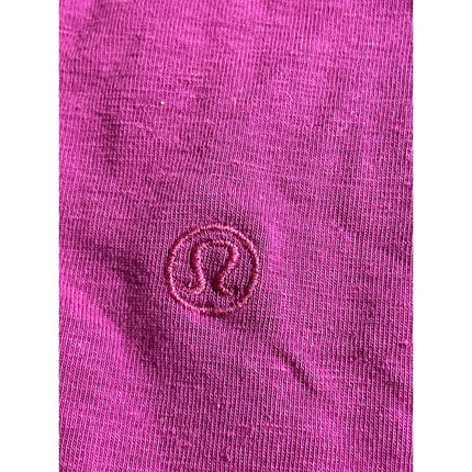 Lululemon Women's Pink Short Sleeve Crew Neck Boxy Athletic T Shirt Tee Top Sz 4
