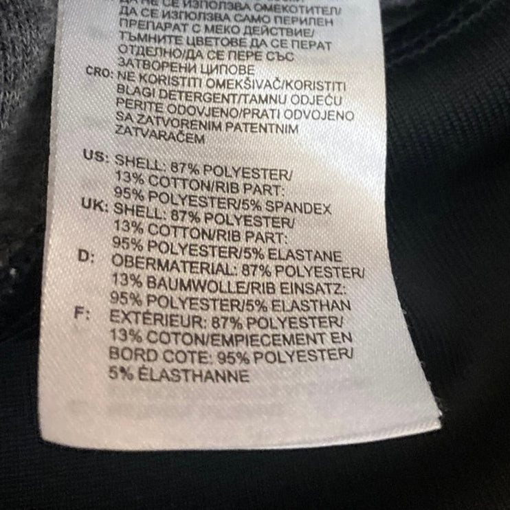 Adidas Women's Black Striped Full Zip Long Sleeve Track Bomber Jacket Size S