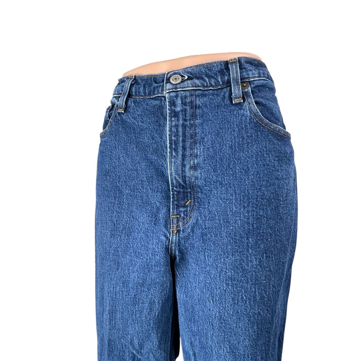 Abercrombie & Fitch 90's Straight Blue Ultra High Rise Denim Jeans Pants Size 10