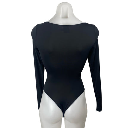 Princess Polly Ellery Women's Scoop Neck Long Sleeve Seamless Bodysuit Top Sz 2