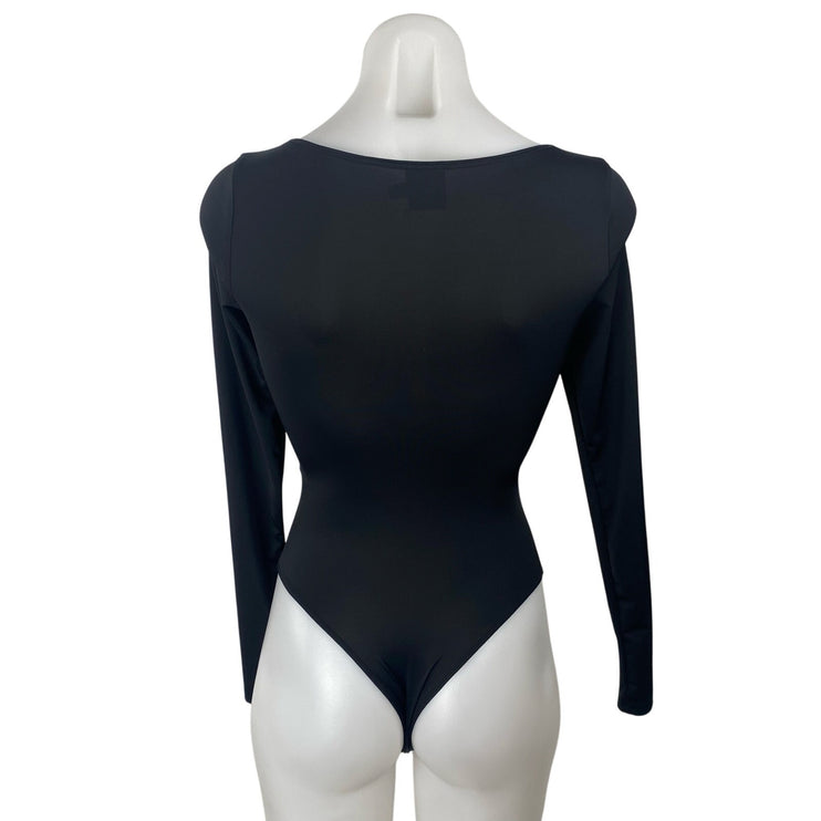 Princess Polly Ellery Women's Scoop Neck Long Sleeve Seamless Bodysuit Top Sz 2