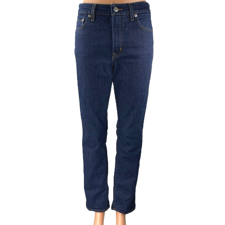 Lauren Ralph Lauren Women's Dark Wash High Waist Straight Leg Denim Jeans Sz 12