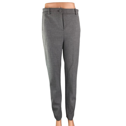 J.Crew Women's Gray High Waisted Straight Skinny Leg Trousers Dress Pants Size 2