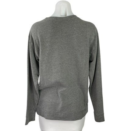 Pink Victoria's Secret Gray Check Logo Long Sleeve Sweater Sweatshirt Top Size S
