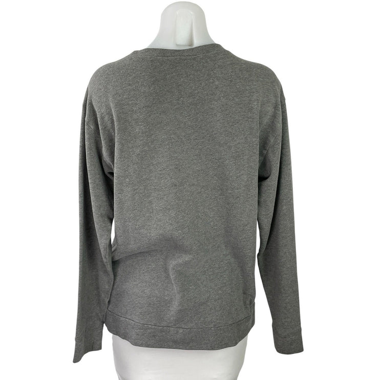 Pink Victoria's Secret Gray Check Logo Long Sleeve Sweater Sweatshirt Top Size S