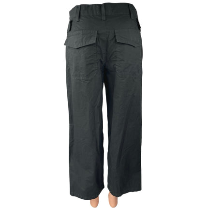 Agolde Women's Black High Waisted Utility Cropped Wide Leg Denim Jeans Size 25