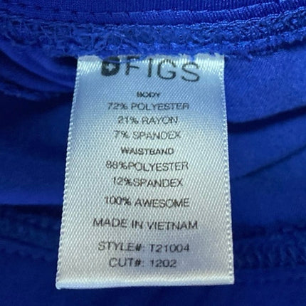 Figs Women's Blue Straight Doctor Nursing Medical Scrub Sweat Pants Size M