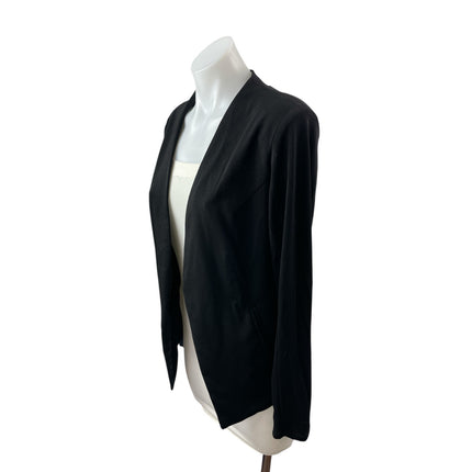 BCBGeneration Womens Black Long Sleeve Open Cardigan Office Blazer Coat Jacket S