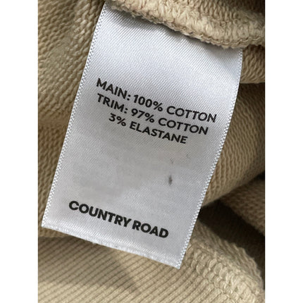 Country Road Women's Beige Stand Collar Long Sleeve Sweater Sweatshirt Top Sz XL