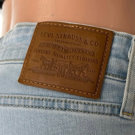 Levi's 726 Flare Women's Blue Light Wash Distressed Bootcut Denim Jeans Size 29