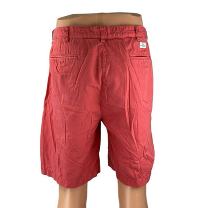 Vineyard Vines Breaker Mens Red Straight Golf Bermuda Chino Khaki Shorts Size 38