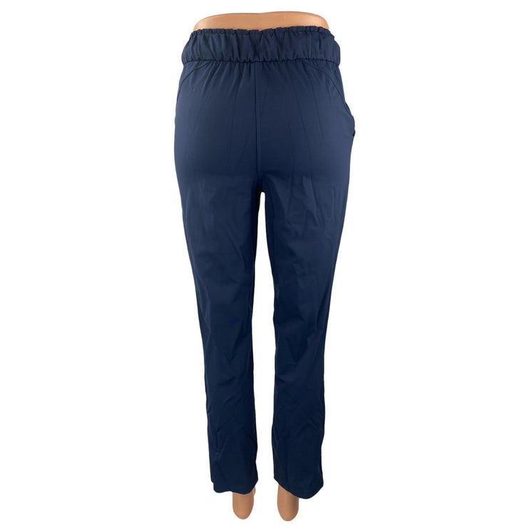 Lululemon Women's Blue High Rise Yoga Athletic Activewear Track Trousers Pants 0