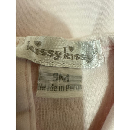 Kissy Kissy Baby Girls Pink Long Sleeve Ruffle Frogsuit One Piece Onesie Size 9M