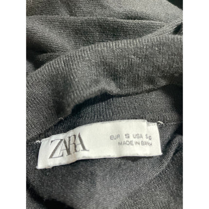 Zara Women's Black Turtle Neck Long Sleeve Slim Sweater Basic Tee T-Shirt Top S